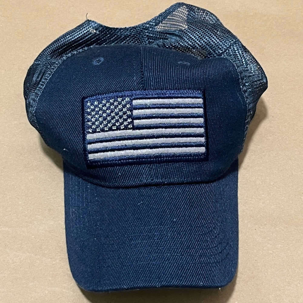 Navy Blue American Flag Cap